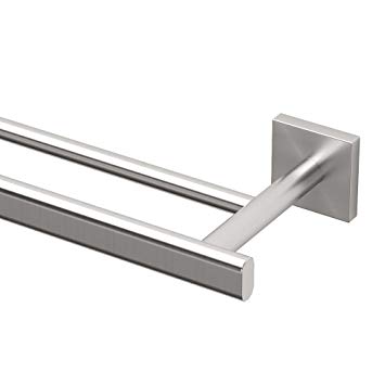 Gatco 4074 Elevate 24" Double Towel Bar, Satin Nickel