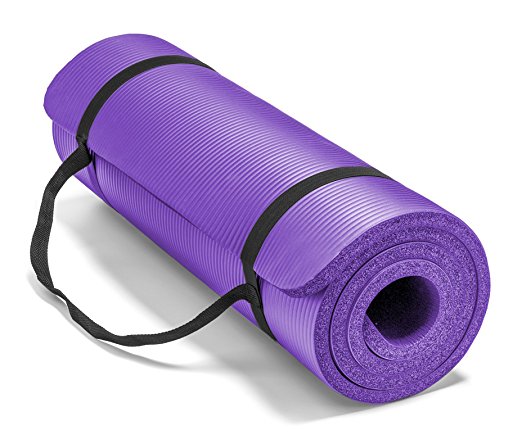 Spoga Premium Extra Thick 72"24"  Long High Density Exercise Yoga Mat with Comfort Foam and Carrying Straps