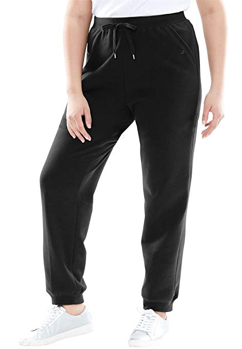 Woman Within Plus Size Fleece Jogger Sweatpant