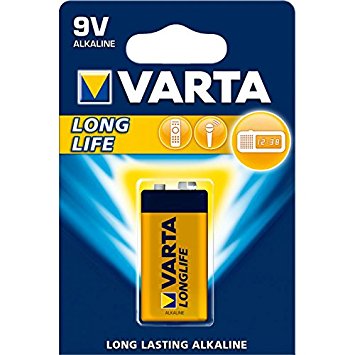 Varta 9 V Longlife Extra Alkaline Battery