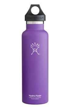 Hydro Flask Vacuum Insulated Stainless Steel Water Bottle, Standard Mouth w/Loop Cap