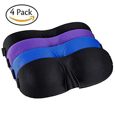 Sleep Mask 3D for Sleeping Comfortable Soft Large Adjustable 3D Contoured Eye Masks