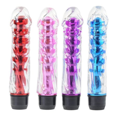 NewMagic 663 inch Crystal Soft Virbrator AV Stick Multispeed Super Strong Shock G-spot Stimulate Masturbated Electric Dildo for Womam Couple Lovers - Random Delivery