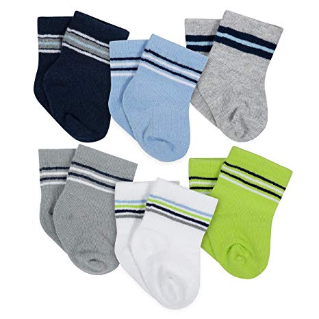 Gerber Unisex Baby 6 Pack Socks