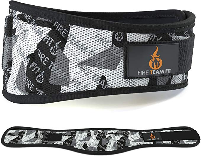 Fire Team Fit Weightlifting Belt, Olympic Lifting, Weight Belt, Weight Lifting Belt for Men and Women, 6 Inch, Back Support for Lifting, Squat and Deadlifting Workout Belt