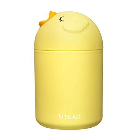 USB Bird Car Humidifier -Cutest Essential Oil Diffuser with USB Port: Premium Quality Portable Ultrasonic Air Refresher (Cool Mist) for Office, Home and Vehicle - Enjoy Aromatherapy Anywhere (Yellow)