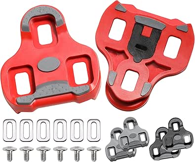 Bike Cleats Compatible with Look KEO Cleats, Indoor Peloton Outdoor Cycling Road & Bicycle Clips Clipless Spinning Cycle Shoes