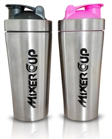 Mixer Cup The Cleanest Protein Bottle - Stainless Steel - Durable - Easy To Clean - Keeps Drinks Colder