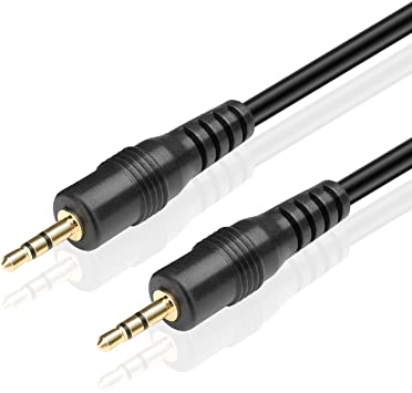 TNP 2.5mm Audio Cable (3FT) - Male to Male 2.5mm to 2.5mm Subminiature Stereo Headset Headphone Jack Gold Plated Connector Wire Cord Plug