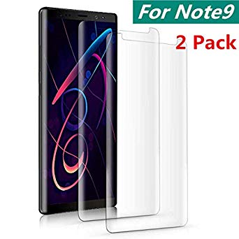 [2 Pack] EcoPestuGo Compatible Samsung Galaxy Note 9 Screen Protector,[Bubble-Free] [HD Clear] [3D Curved Edge] [9H Hardness] [Anti-Scratch] Tempered Glass Screen Protector Compatible Galaxy Note 9