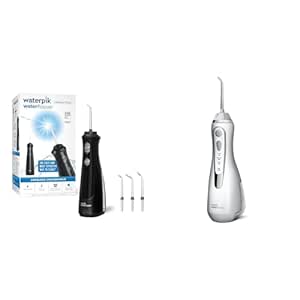 Waterpik Cordless Pearl & Advanced Water Flossers Bundle with 4 Tips, 2-3 Pressure Settings, Portable & Rechargeable