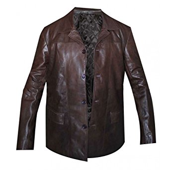 24 S8 Jack Bauer Men's Brown Leather Jacket/Coat