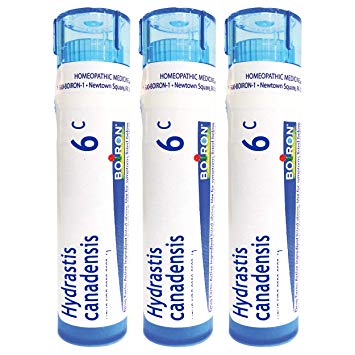 Boiron Hydrastis Canadensis 6c, Homeopathic Medicine for Postnasal Drip, 3 Count