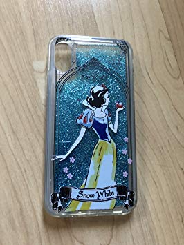 iPhone X Liquid Case ,Snow White Bling Sparkle Liquid Glitter Quicksand Case For iPhone X - Ship From NY