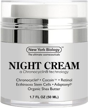 BEST Anti Aging Night Cream Moisturizer With Retinol - Night Time Moisturizing Cream Revitalizes & Rejuvenates Skin while Helps To Get Rid of Wrinkles and Fine Lines - 1.7 fl oz