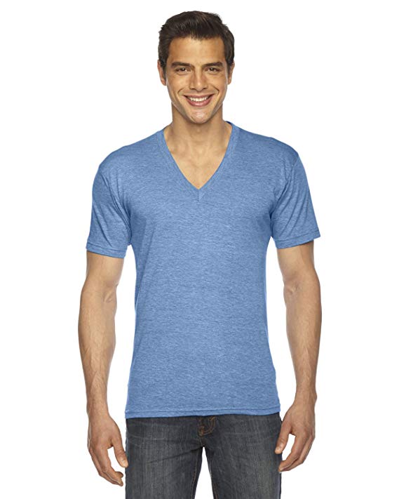 American Apparel TR461W Unisex Tri-Blend Short Sleeve V-Neck T-Shirt