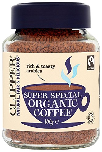 Clipper Fairtrade Medium Roast Organic Arabica Coffee 100 g (Pack of 2)