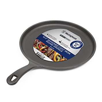 Westinghouse WFL911 Select Series Seasoned Cast Iron 10 1/2 Inch Round Griddle - Amazon Exclusive