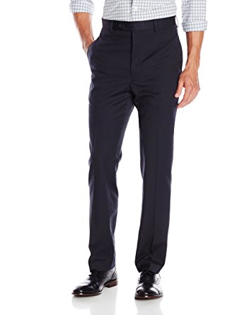 Tommy Hilfiger Men's Gaines Navy Flat-Front Dress Pant