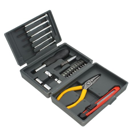 1set Kit Portable Home Hardware Tool Multi Function Case Pliers Screwdrivers