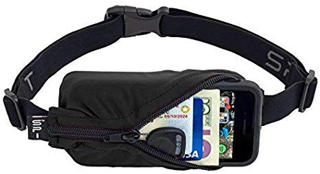 SPIbelt Running Belt Original Pocket, No-Bounce Waist Bag for Runners Athletes Men and Women fits Smartphones iPhone 6 7 8 X Workout Fanny Pack Expandable Sport Running Pouch Adjustable One Size