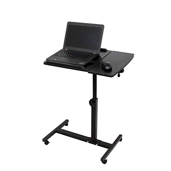 ALEKO LC02BK Adjustable Computer Standing Desk Ergonomic Office Workstation 24 x 16 x 25 Inches Black