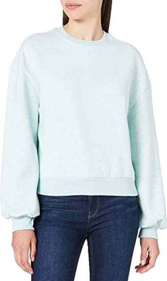 Urban Classics Women's Ladies Oversized Color Melange Crewneck Sweater