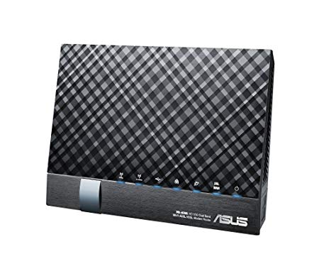 ASUS DSL-AC56U AC1200 Wireless Dual-Band VDSL/ADSL 2  Gigabit Modem Router, 2 USB Ports, 3G/4G Support, Media/Server, for Phone Line Connections (BT Infinity, YouView, TalkTalk, EE and Plusnet Fibre)