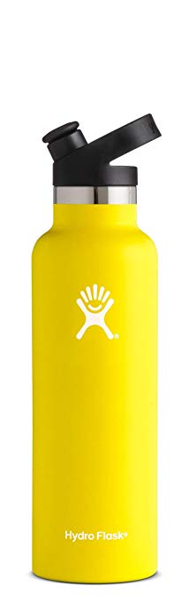 Hydro Flask 21 oz Double Wall Vacuum Insulated Stainless Steel Sports Water Bottle, Standard Mouth with BPA Free Sport Cap