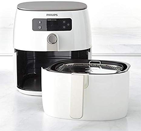 Philips TurboStar Technology Airfryer, Digital Interface, 1.8lb/2.75qt (White)