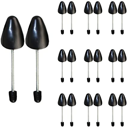 10 x Practical Adjustable Length Shoe Tree Stretcher Boot Holder Shaper Support (Spring Black Women)