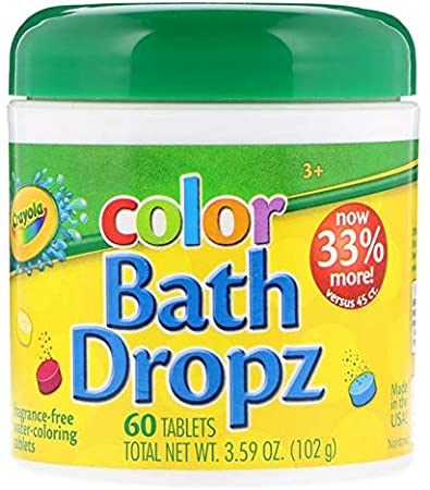 Crayola Color Bath Dropz, Fragrance Free 60 ea(Pack of 2) by Crayola