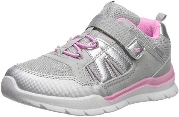 Mid-Tier Girls' Stride Rite Dive Boy's Machine Washable Athletic Sneaker, Silver, 6 M US Toddler