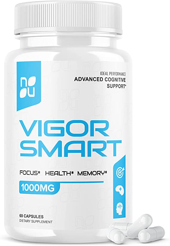 Vigor Smart Brain Booster Pills Advanced Cognitive Focus Support 700mg (60 Capsules)