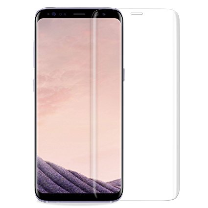 Samsung Galaxy S8 Screen Protector, ikalula Galaxy S8 Tempered Glass Protector 3D Full Coverage 9H hardness Anti-Scratch Anti-Bubbles Explosion-proof Protector film for Samsung Galaxy S8 -transparent