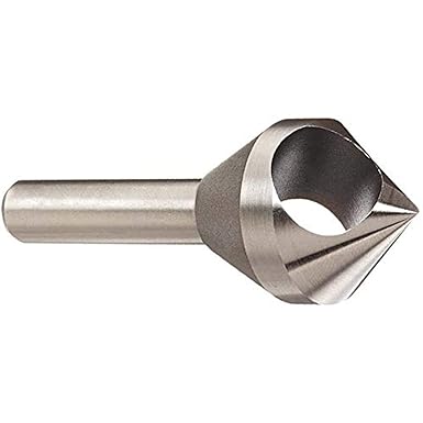 KEO 53532 Cobalt Steel Single-End Countersink, Uncoated (Bright) Finish, 100 Degree Point Angle, Round Shank, 5/16" Shank Diameter, 1/2" Body Diameter