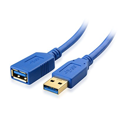 Cable Matters SuperSpeed USB 3.0 Type A Male to Female Extension Cable in Blue 10 Feet