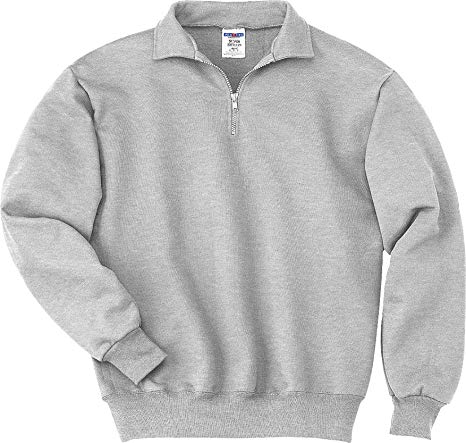 Jerzees Mens Super Sweats 1/4-Zip Sweatshirt with Cadet Collar