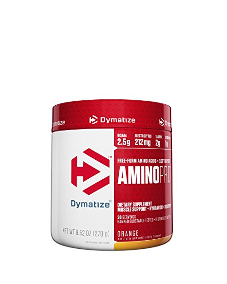 Dymatize Amino Pro Endurance Amplifier, Orange, 9.2 Ounces