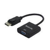 BelindaDisplayPort Display Port DP Male To VGA Female Cable Adapter Converter Black MALE to FEMALE for DisplayPort Enabled Desktops and Laptops to Connect to VGA Displays for PC Laptop Macbook