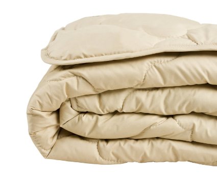 Highland Feather Manufacturing 63-Ounce Wool Comforter, King, Natural