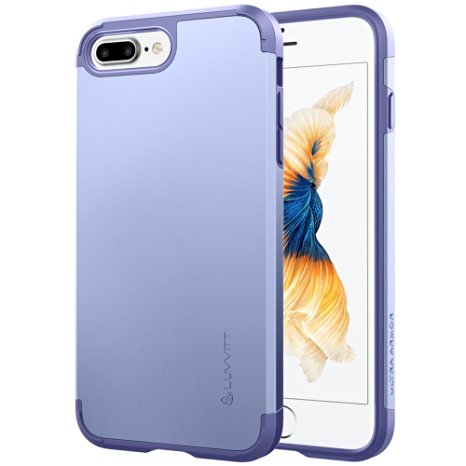 iPhone 7 Plus Case, LUVVITT [Ultra Armor] Shock Absorbing Case Best Heavy Duty Dual Layer Tough Cover for Apple iPhone 7 PLUS - Violet / Purple