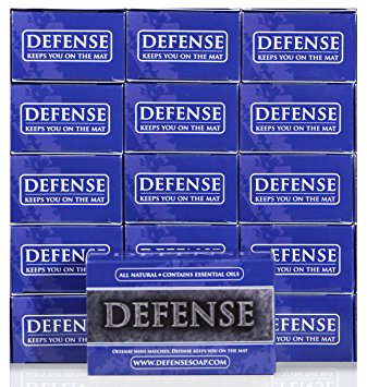 Defense Soap Antifungal 4 Ounce Bar (Pack of 12) - 100% Natural and Herbal Pharmaceutical Grade Antibacterial Tea Tree Oil and Eucalyptus Oil Helps Wash Away Ringworm, Jock Itch, Dry Skin, Dandruff, Acne, Psoriasis, Yeast, and Athlete's Foot