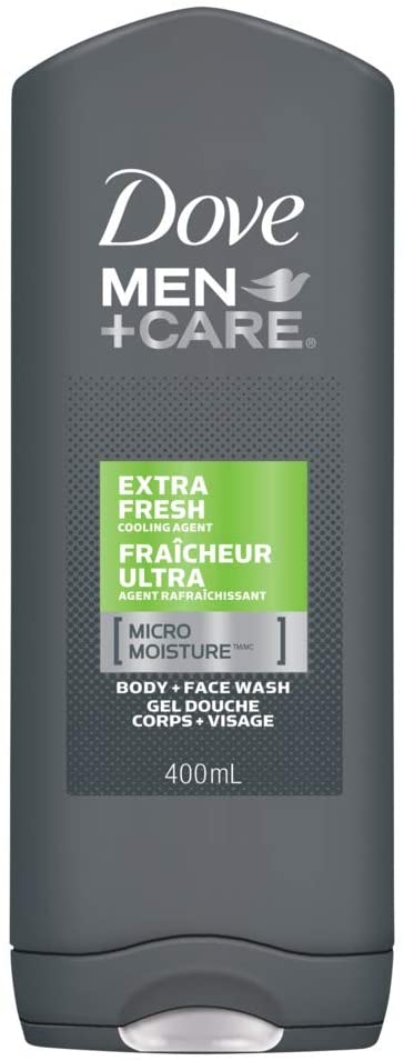 Dove Men   Care Body and Face Wash for Cooling Refreshment Extra Fresh With Micromoisture Technology 400 mL