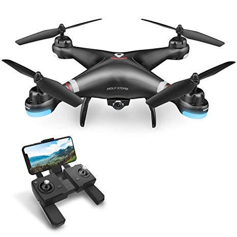 Holy Stone HS110G GPS FPV Drone with 1080P HD Live Video Camera for Adults and Kids, RC Quadcopter with GPS Auto Return Home, Altitude Hold and Follow Me Mode, Long Flight Time, Easy for Beginners