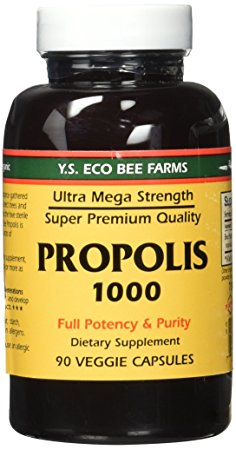 YS Eco Bee Farms Propolis 1000 - 90 Caps - Pack of 2