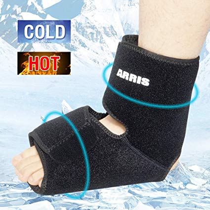 Ice Packs for Ankle Injuries/Ankle & Foot Gel Ice Pack for Sprained Ankle, Achilles Tendon Injuries, Plantar Fasciitis, Bursitis & Sore Feet - Ankle Gel Wrap for Ankle Pain Relieve - ARRIS