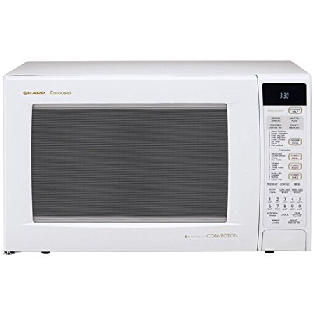 Sharp R-930AW 1-1/2-Cubic Feet 900-Watt Convection Microwave, White