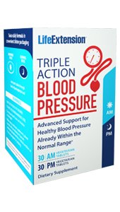 Life Extension Triple Action Blood Pressure Tables, 60 Count