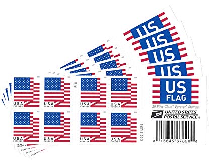 USPS US Flag 2018 Forever Stamps (Book of 100)